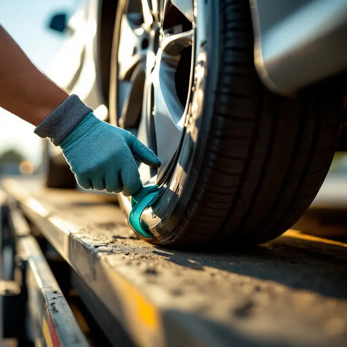 hands securing car keys and paperwork